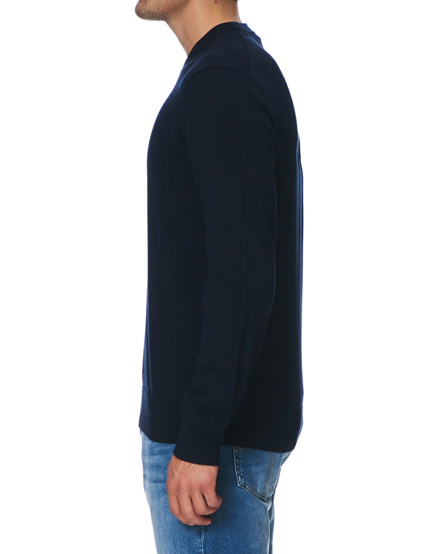 Men | Sweaters & Knitwear | Filippa K | Cotton Merino Basic Sweater Navy
