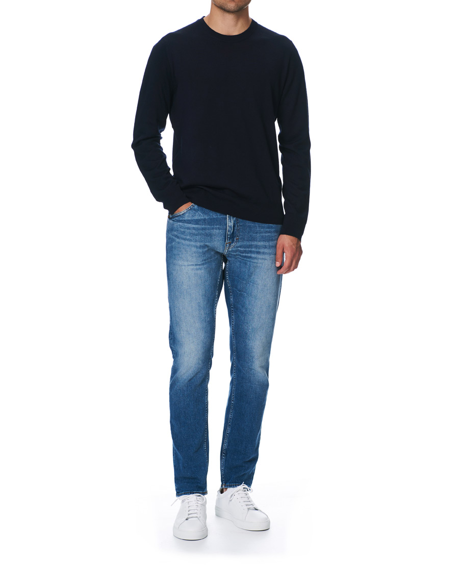 Men | Sweaters & Knitwear | Filippa K | Merino Round Neck Sweater Navy