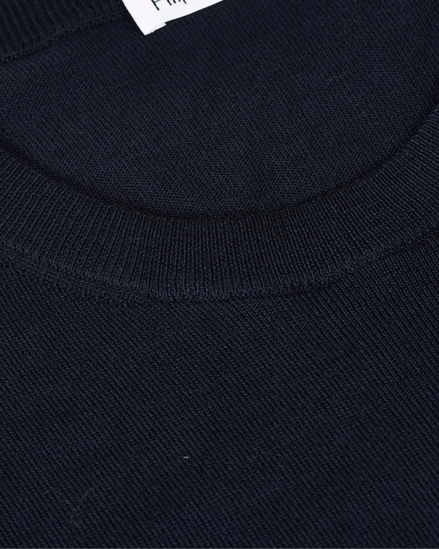 Men | Sweaters & Knitwear | Filippa K | Merino Round Neck Sweater Navy
