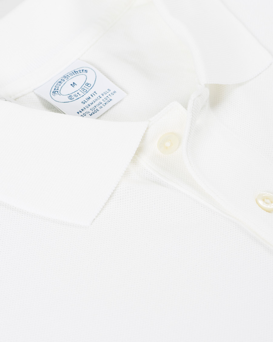 Men | Polo Shirts | Brooks Brothers | Supima Cotton Polo White