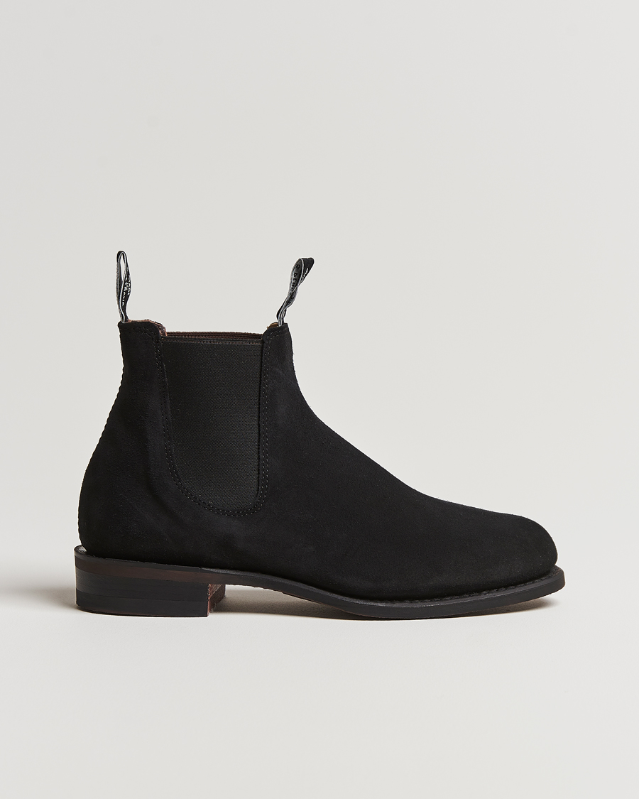 Men | R.M.Williams Wentworth G Boot Black Suede | R.M.Williams | Wentworth G Boot Black Suede