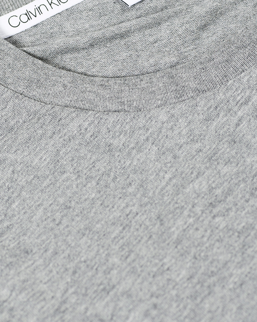 Men | T-Shirts | Calvin Klein | Front Logo Tee Mid Grey Heather