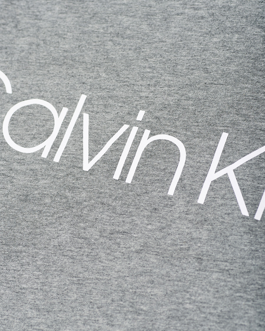 Men | T-Shirts | Calvin Klein | Front Logo Tee Mid Grey Heather