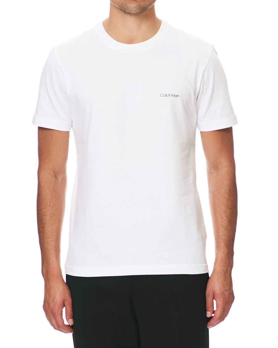 Men | T-Shirts | Calvin Klein | Chest Logo Tee White
