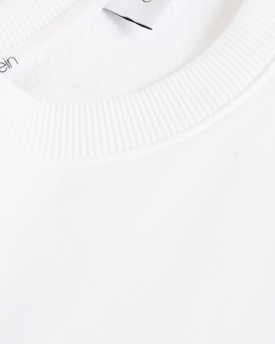 Men | Sweaters & Knitwear | Calvin Klein | Front Logo Sweatshirt White