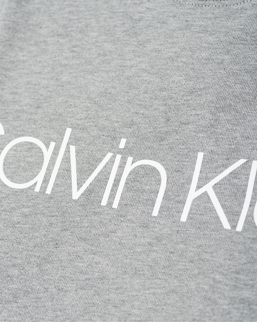 Men | Sweaters & Knitwear | Calvin Klein | Front Logo Sweatshirt Mid Grey Heather