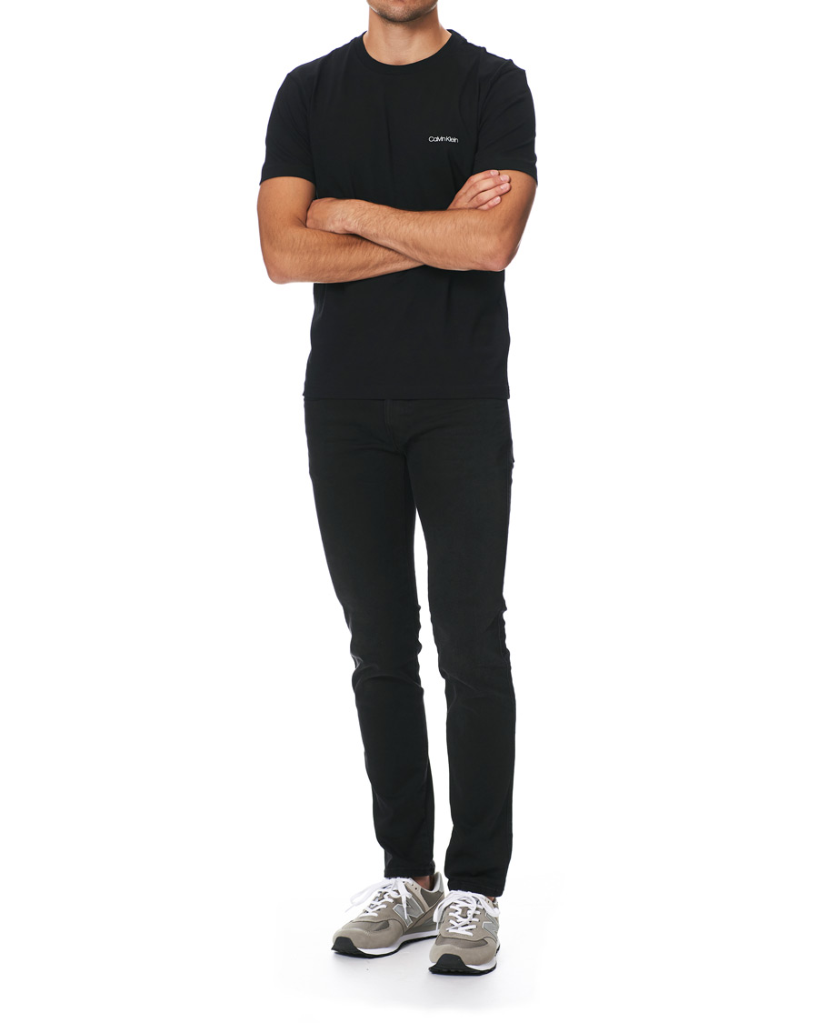 Men | T-Shirts | Calvin Klein | Chest Logo Tee Black