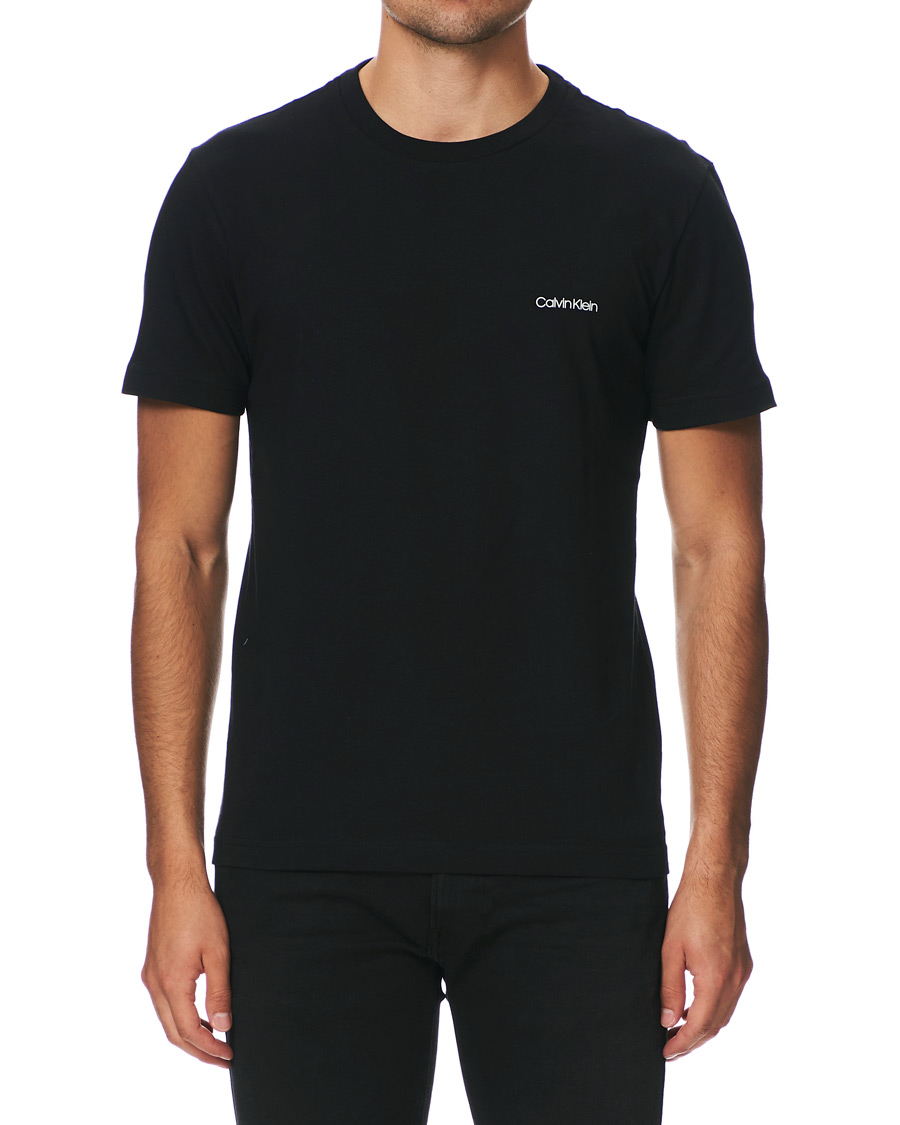 Men | T-Shirts | Calvin Klein | Chest Logo Tee Black