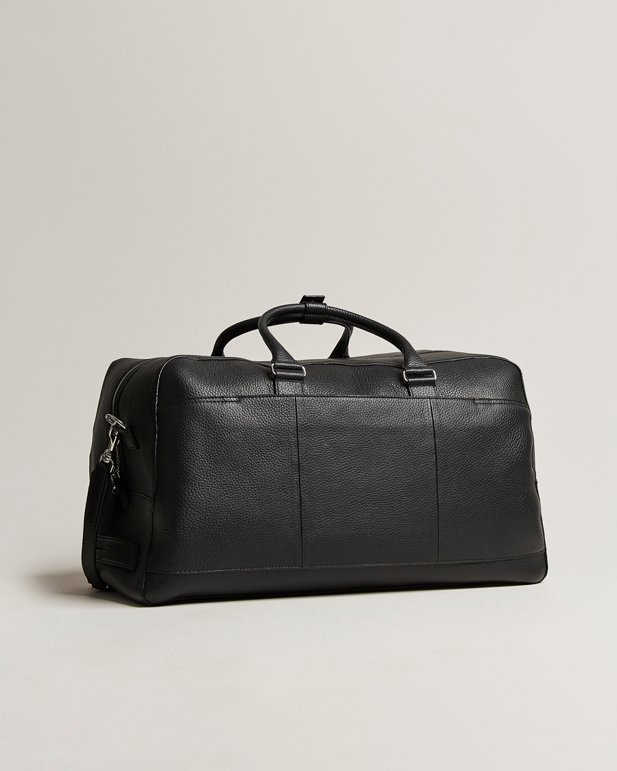 Men | Bags | Tiger of Sweden | Brome Grained Leather Weekendbag Black