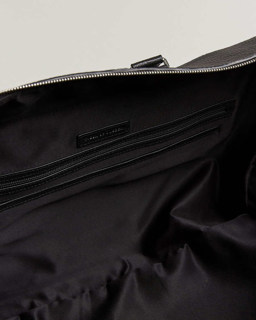 Men | Bags | Tiger of Sweden | Brome Grained Leather Weekendbag Black