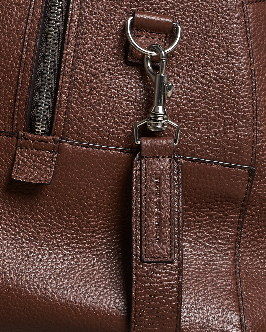 Men | Bags | Tiger of Sweden | Brome Grained Leather Weekendbag Brown
