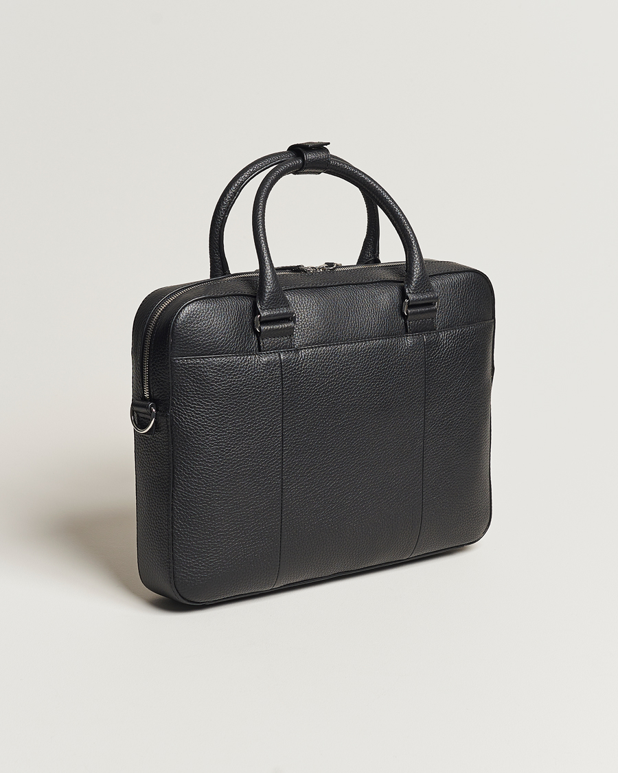 Men | Bags | Tiger of Sweden | Bosun Grained Leather Briefcase Black