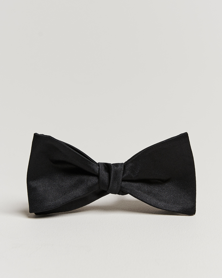 Men | Bow Ties | Amanda Christensen | Self Tie Silk Ceremony Black