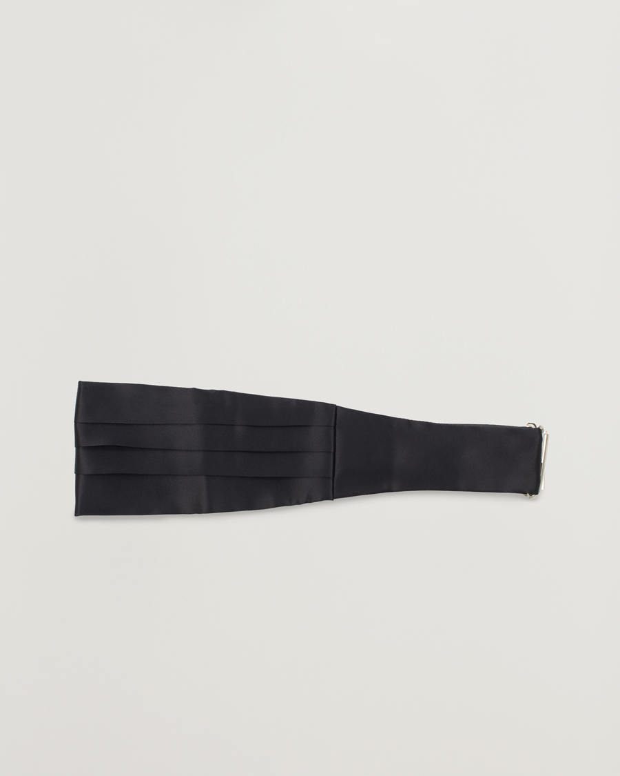 Men | Bow Ties | Amanda Christensen | Silk Cummerbund Set Black Black