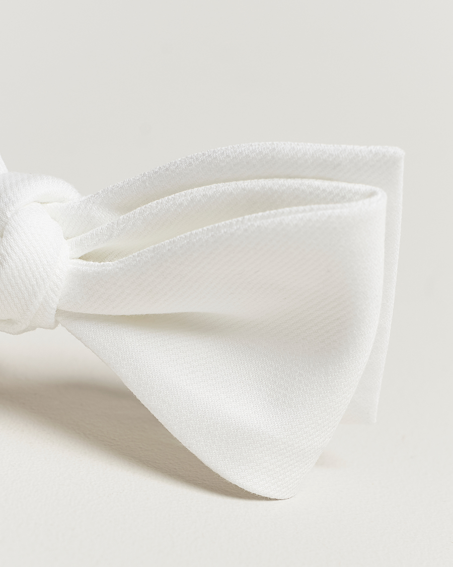 Men | Amanda Christensen Cotton Pique Self Tie White | Amanda Christensen | Cotton Pique Self Tie White