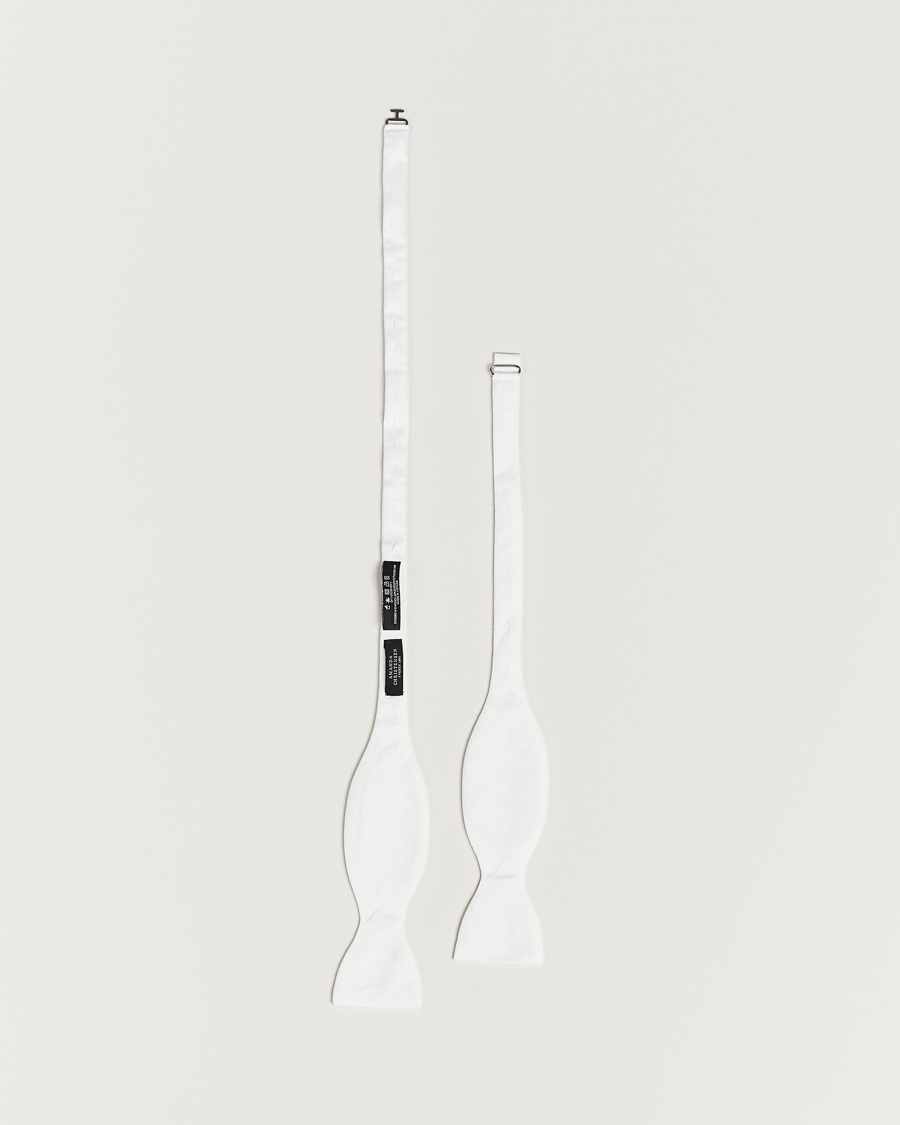 Men | Amanda Christensen Cotton Pique Self Tie White | Amanda Christensen | Cotton Pique Self Tie White