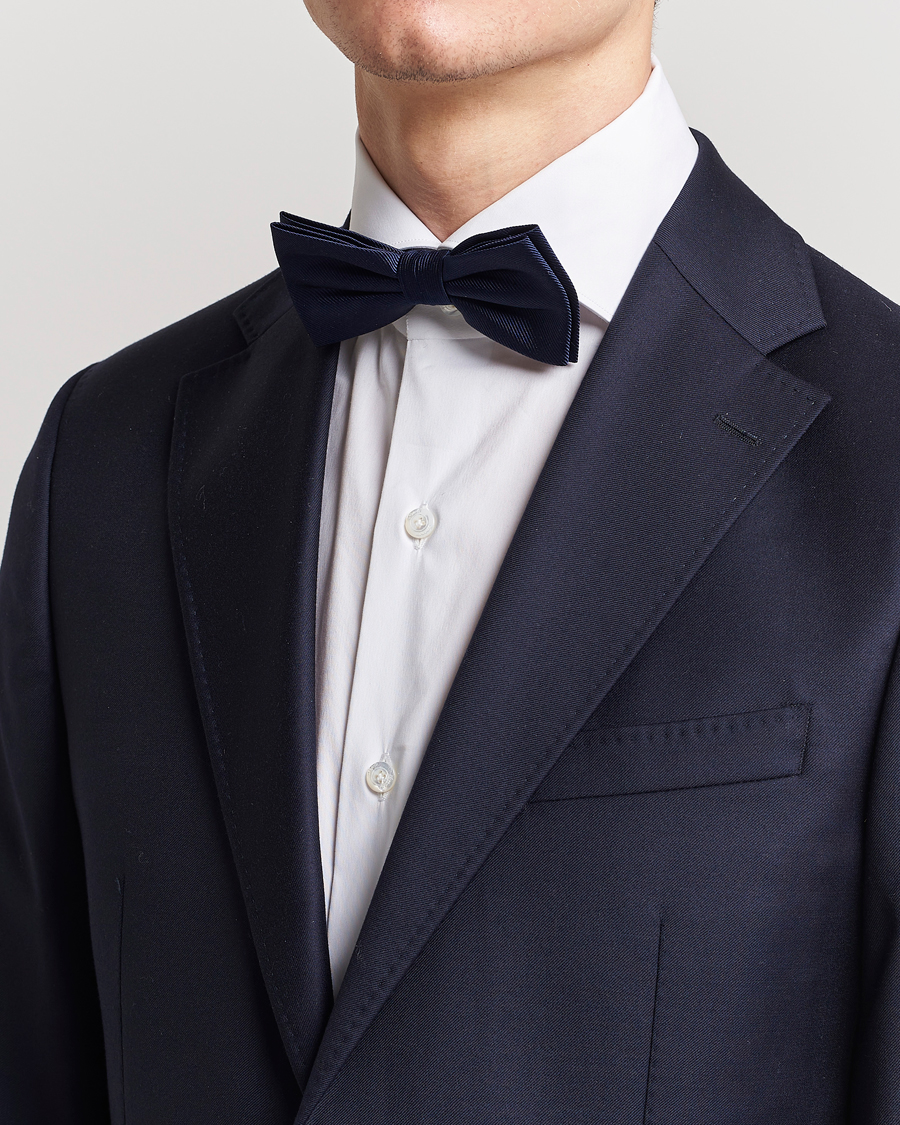 Men | Amanda Christensen Pre Tie Silk Navy | Amanda Christensen | Pre Tie Silk Navy