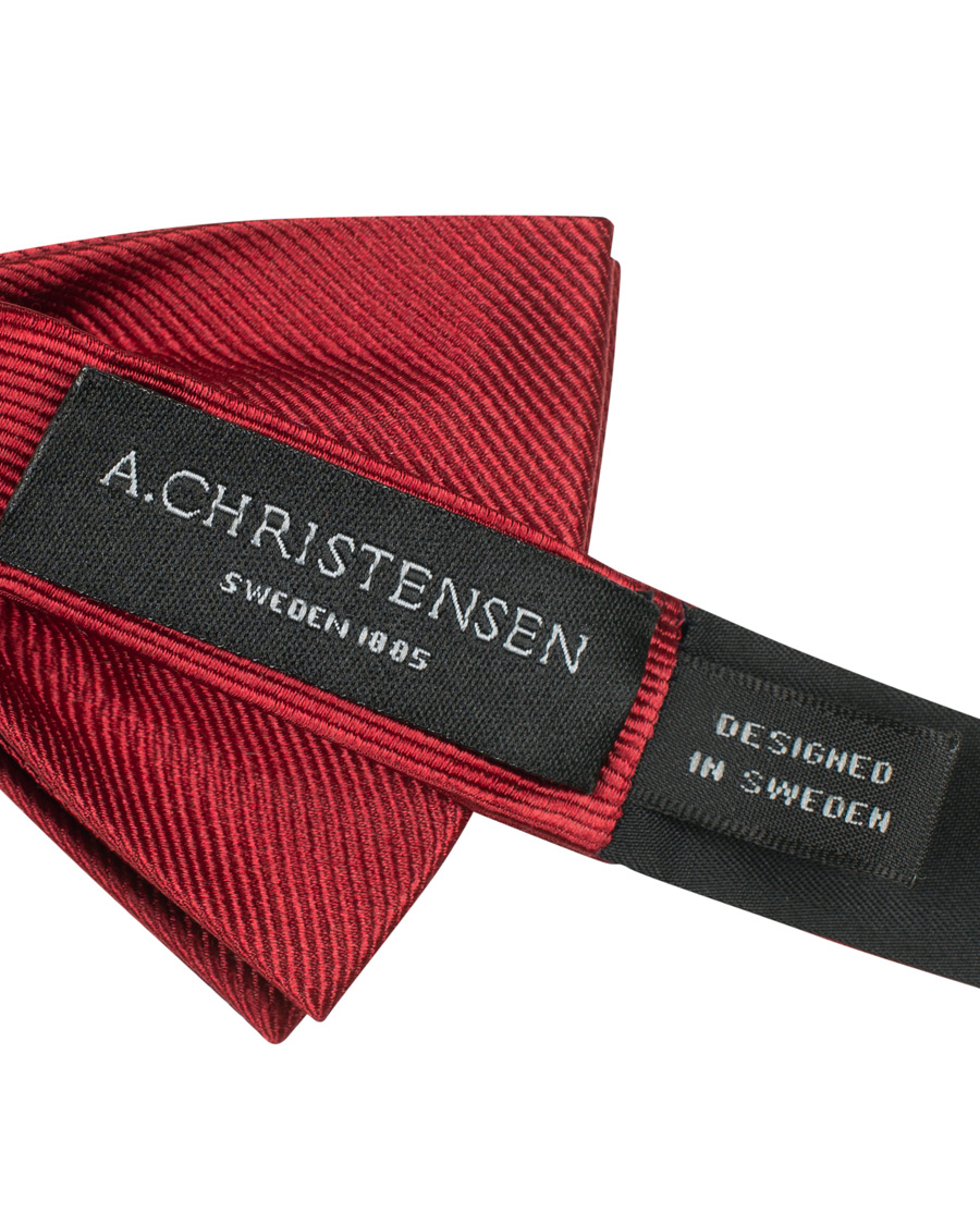 Men | Amanda Christensen Pre Tie Silk Wine Red | Amanda Christensen | Pre Tie Silk Wine Red