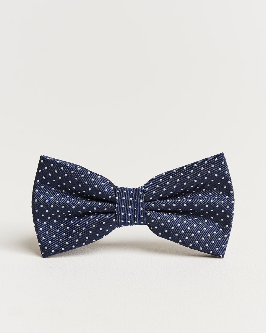 Men | Amanda Christensen Micro Dot Pre Tie Silk Navy | Amanda Christensen | Micro Dot Pre Tie Silk Navy