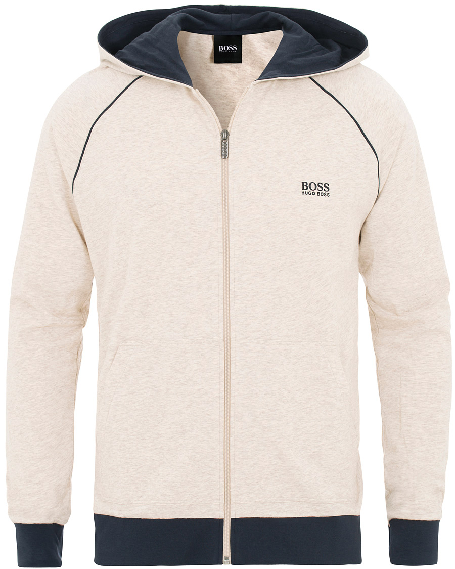Men | BOSS Loungewear Full Zip Hoodie Sand | BOSS BLACK | BOSS Loungewear Full Zip Hoodie Sand