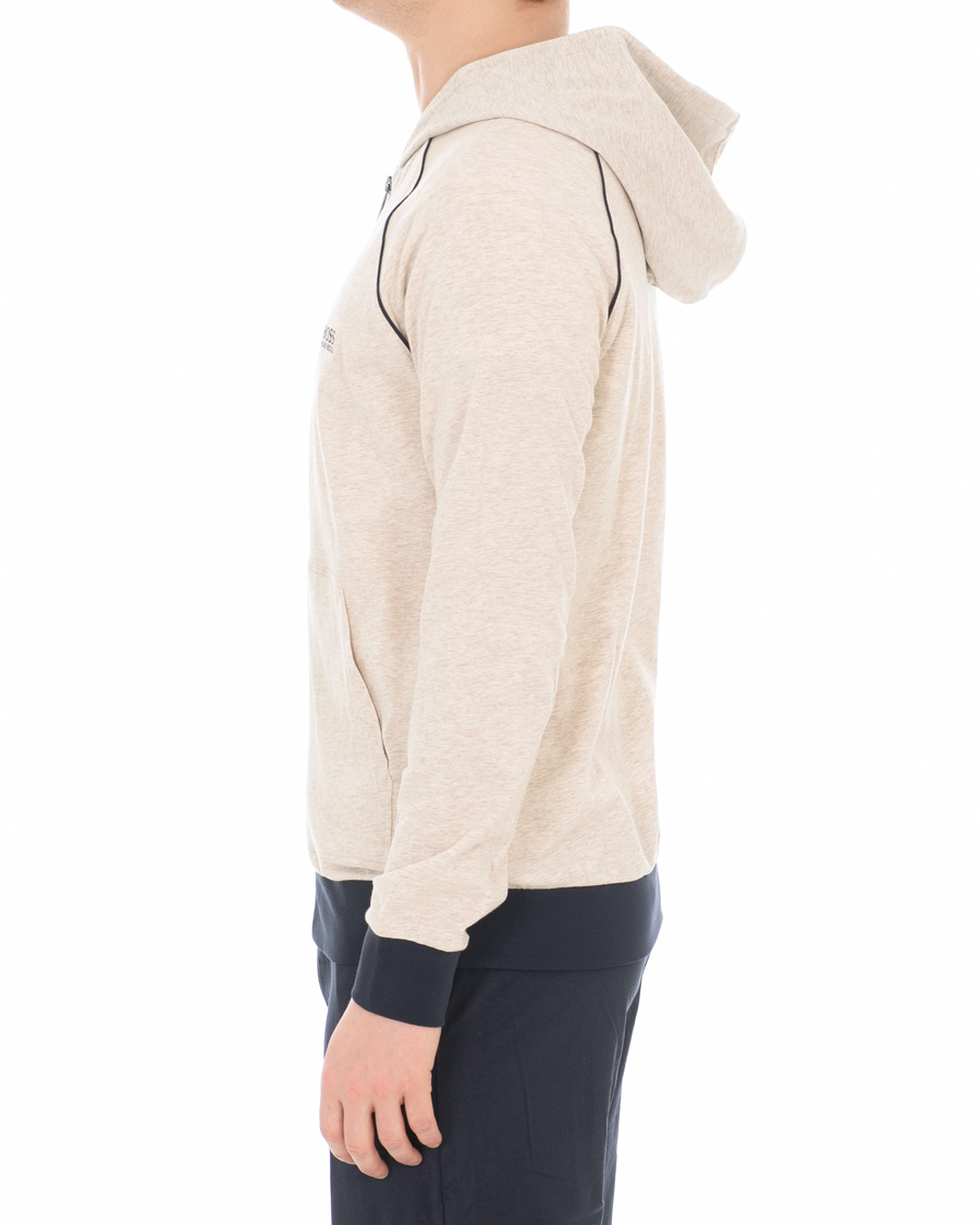Men | BOSS Loungewear Full Zip Hoodie Sand | BOSS BLACK | BOSS Loungewear Full Zip Hoodie Sand