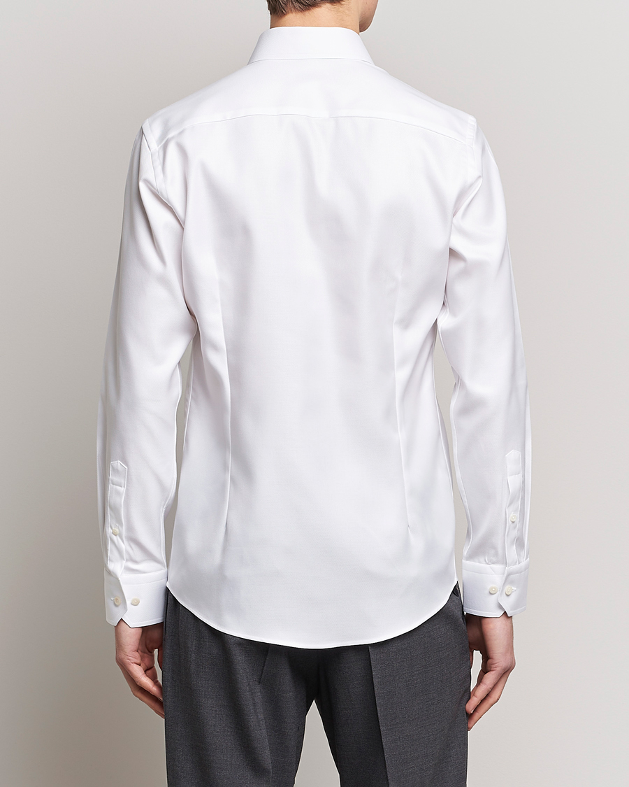 Men | Shirts | Eton | Slim Fit Textured Twill Shirt White