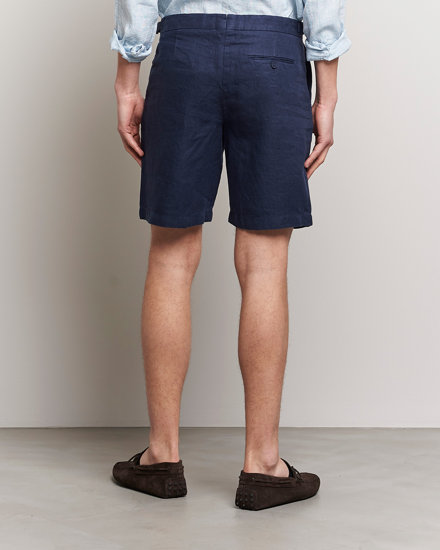 Men | Shorts | Orlebar Brown | Norwich Linen Shorts Navy