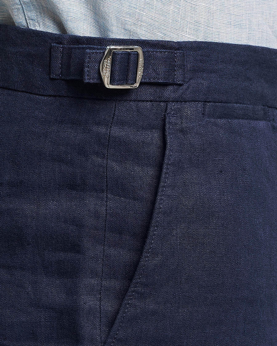 Men | Shorts | Orlebar Brown | Norwich Linen Shorts Navy