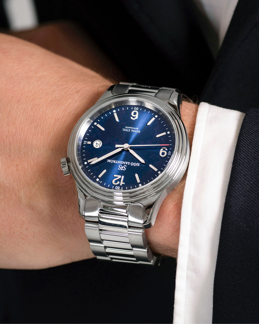 Men | Sjöö Sandström Royal Steel Classic 41mm Blue and Steel | Sjöö Sandström | Royal Steel Classic 41mm Blue and Steel