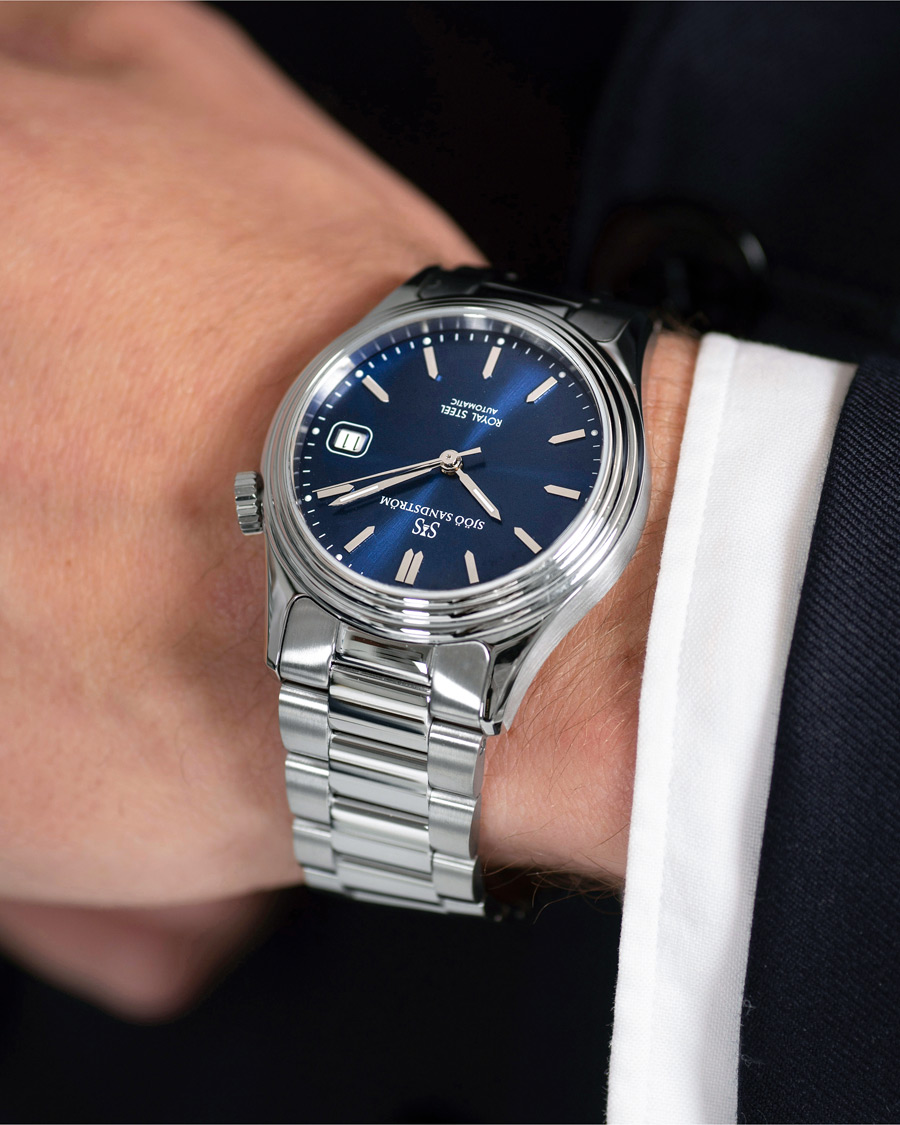 Men | Sjöö Sandström Royal Steel Classic 36mm Blue and Steel | Sjöö Sandström | Royal Steel Classic 36mm Blue and Steel