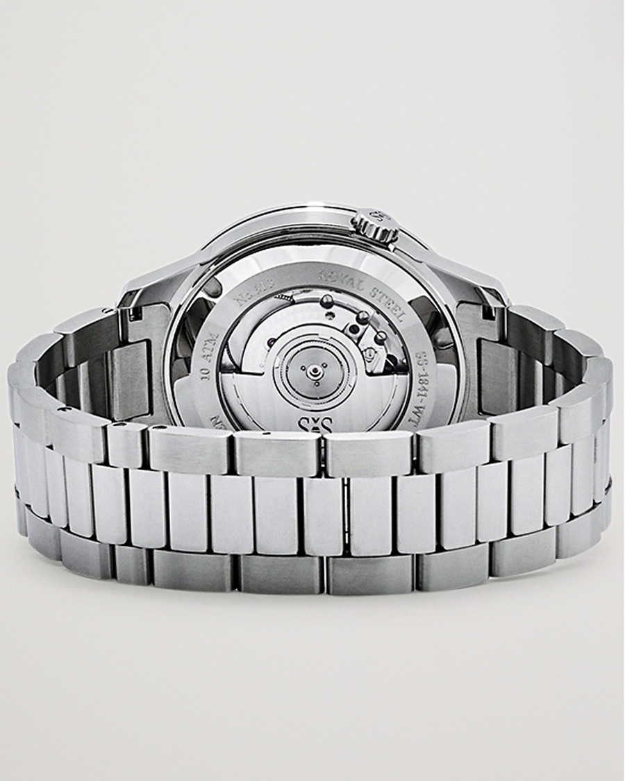 Men | Sjöö Sandström Royal Steel Worldtimer 41mm Blue with Steel | Sjöö Sandström | Royal Steel Worldtimer 41mm Blue with Steel