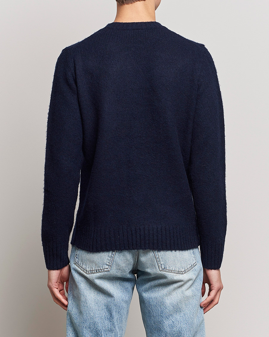 Men | Sweaters & Knitwear | Aspesi | Brushed Shetland Sweater Navy