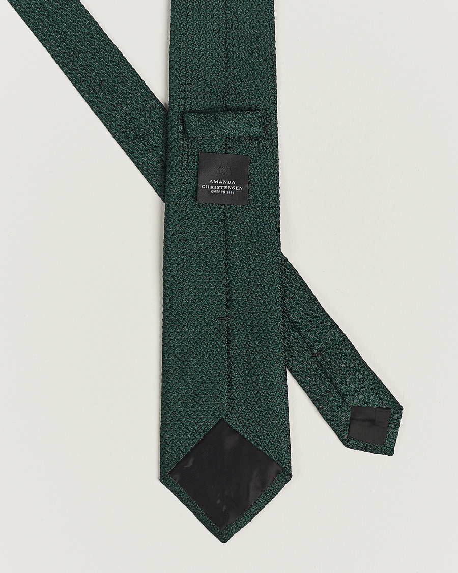 Men | Ties | Amanda Christensen | Silk Grenadine 8 cm Tie Green