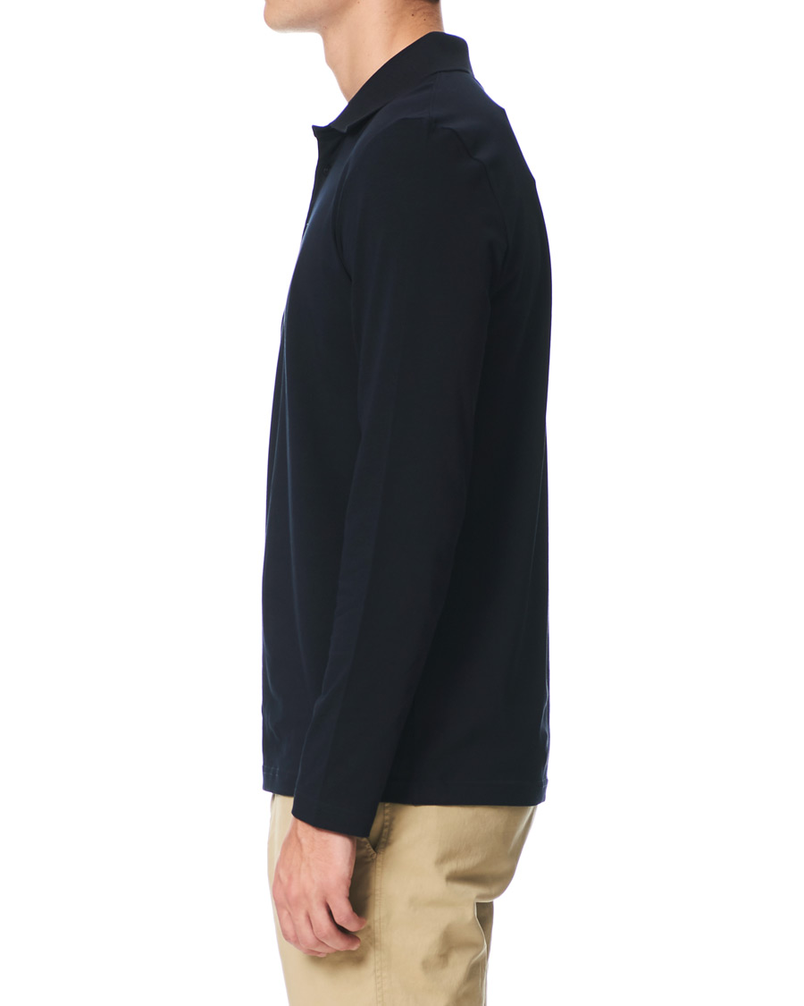 Men | Sweaters & Knitwear | Filippa K | Luke Lycra Poloshirt Navy