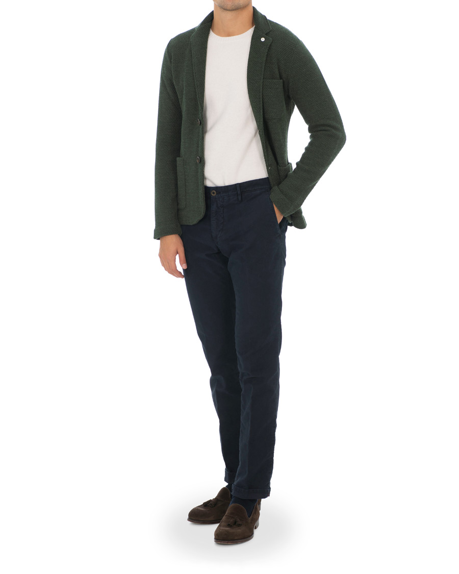 Men | Blazers | L.B.M. 1911 | Knitted Cardigan Blazer Green