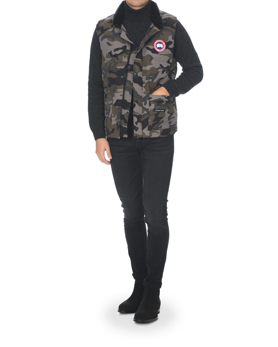 Men | Coats & Jackets | Canada Goose | Freestyle Crew Vest Coastal Grey Camo