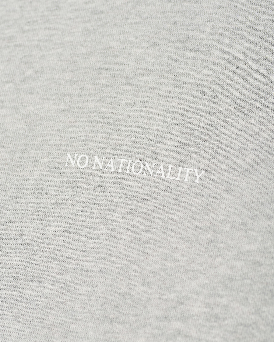 Men | Sweaters & Knitwear | NN07 | Barrow Printed Hoodie Light Grey Melange