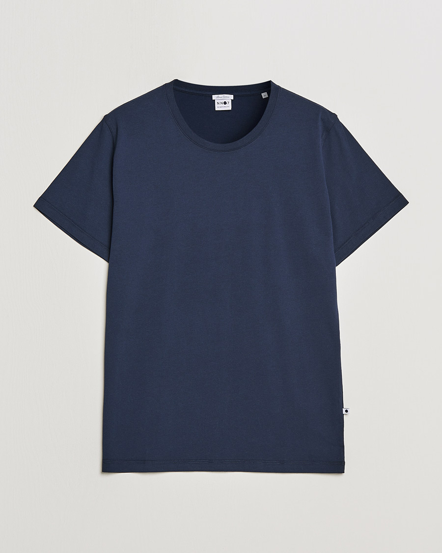 Men | T-Shirts | NN07 | Pima Crew Neck Tee Navy Blue