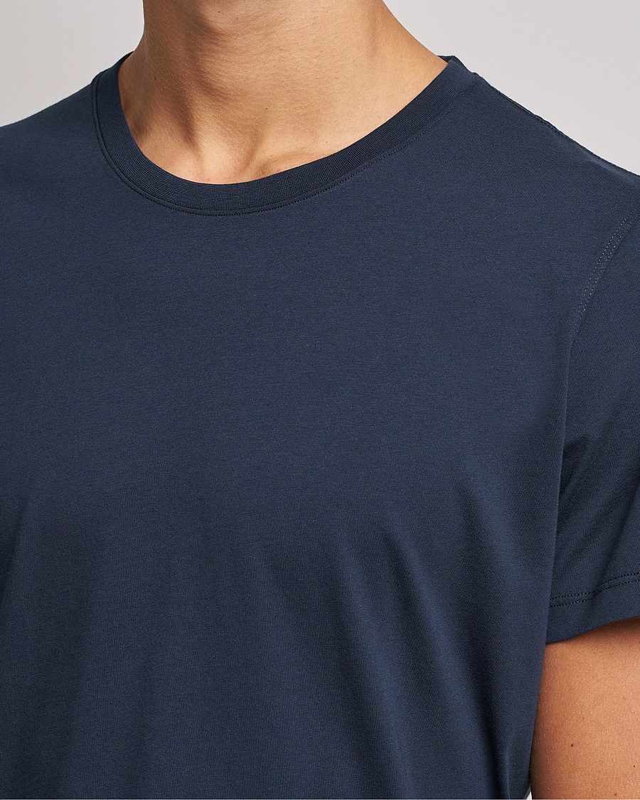Men | T-Shirts | NN07 | Pima Crew Neck Tee Navy Blue