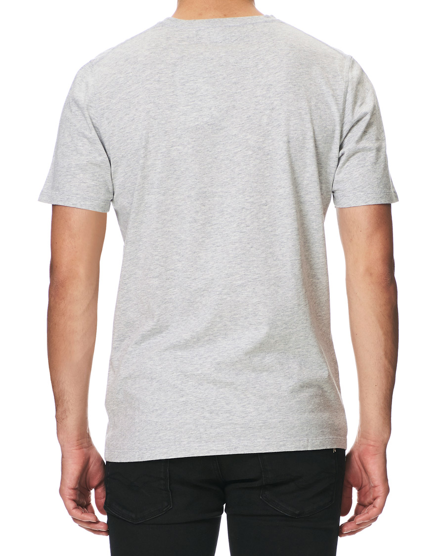 Men | T-Shirts | NN07 | Ethan Printed Crew Neck Tee Light Grey Melange