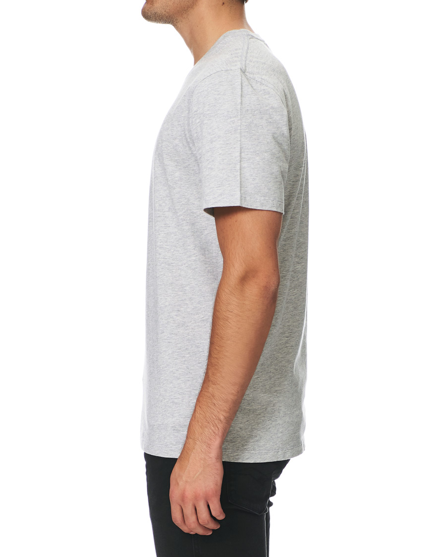 Men | T-Shirts | NN07 | Ethan Printed Crew Neck Tee Light Grey Melange