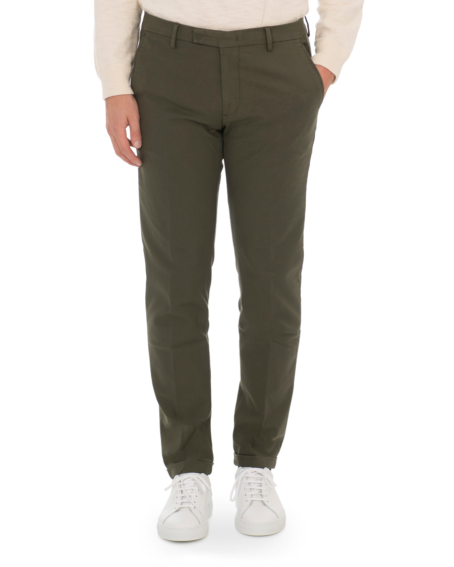Men | Trousers | NN07 | Scott Regular Fit Stretch Trousers Army Green