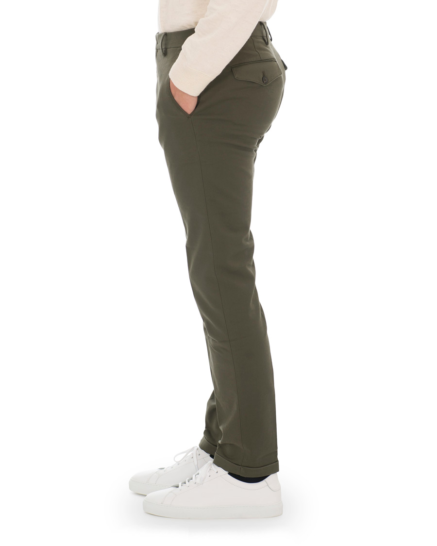 Men | Trousers | NN07 | Scott Regular Fit Stretch Trousers Army Green
