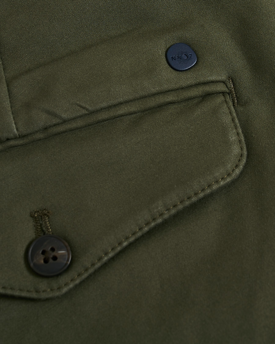 Men | Trousers | NN07 | Scott Regular Fit Stretch Trousers Army Green