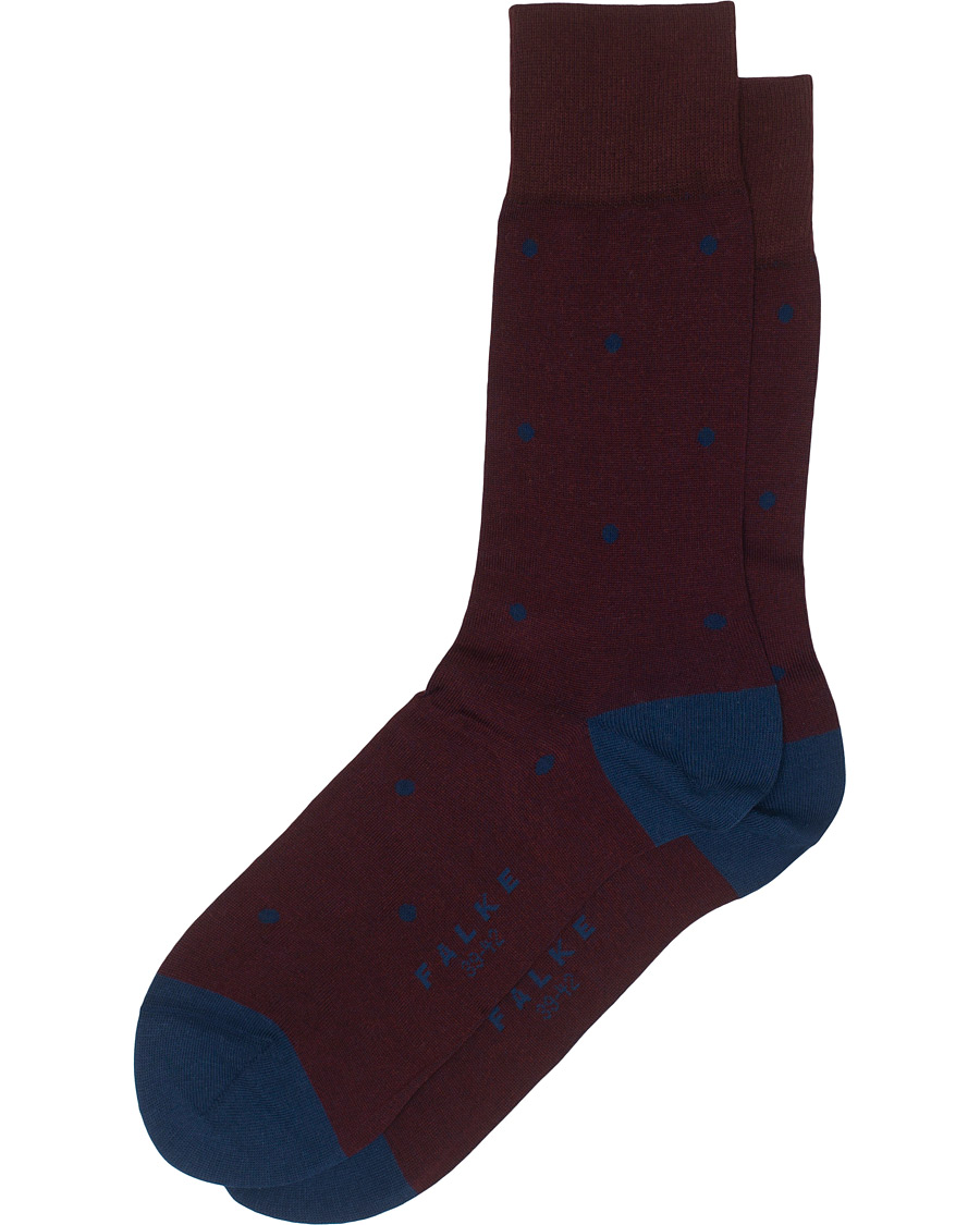 Men | Underwear & Socks | Falke | Cotton Dot Sock Barolo/Navy