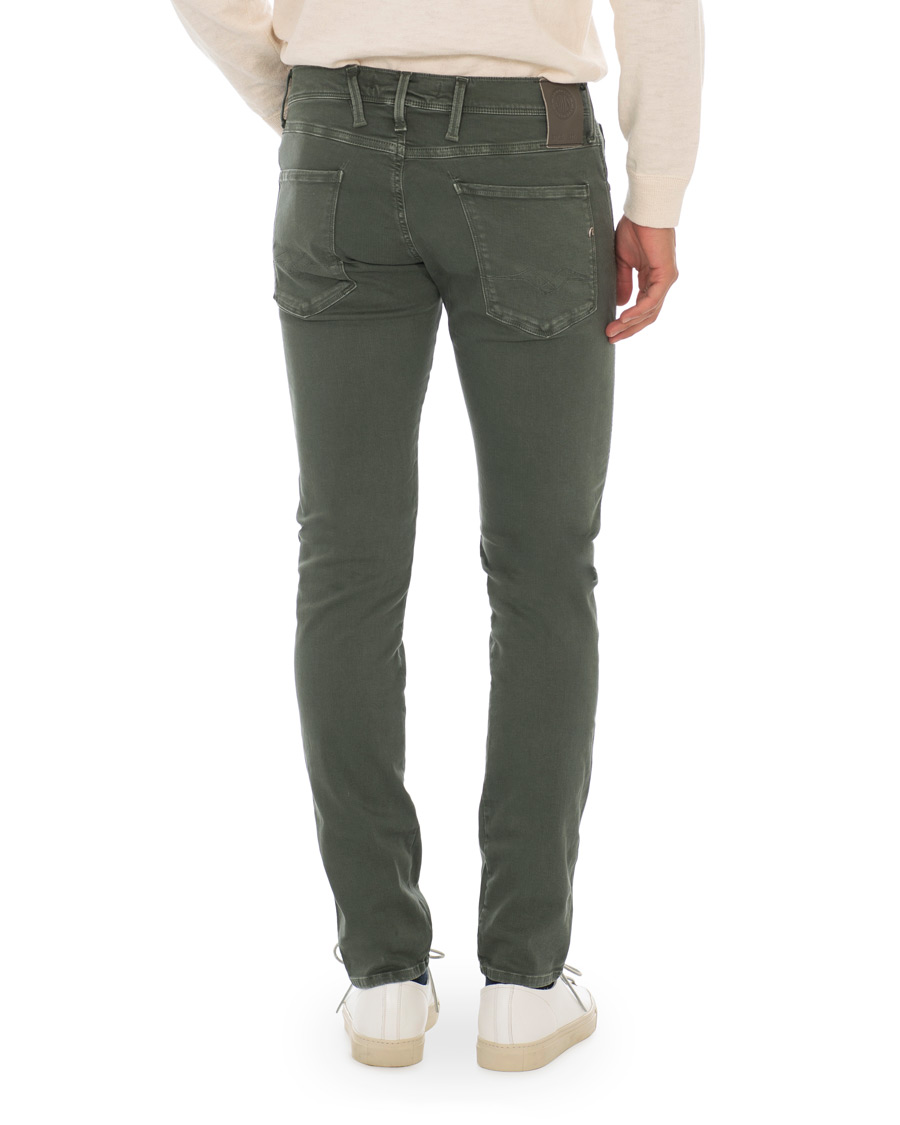 Men | Trousers | Replay | Anbass Hyperflex 5-Pocket Trousers Green