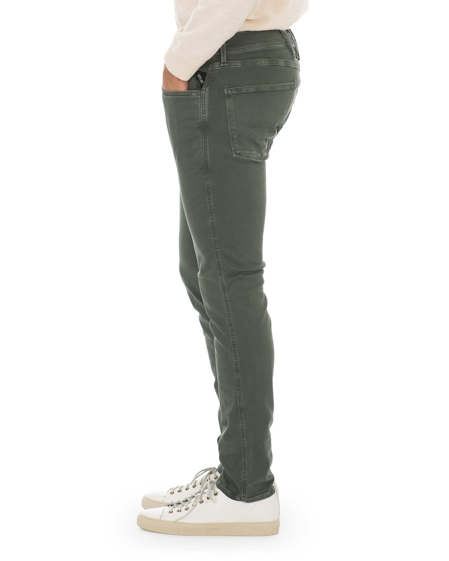 Men | Trousers | Replay | Anbass Hyperflex 5-Pocket Trousers Green