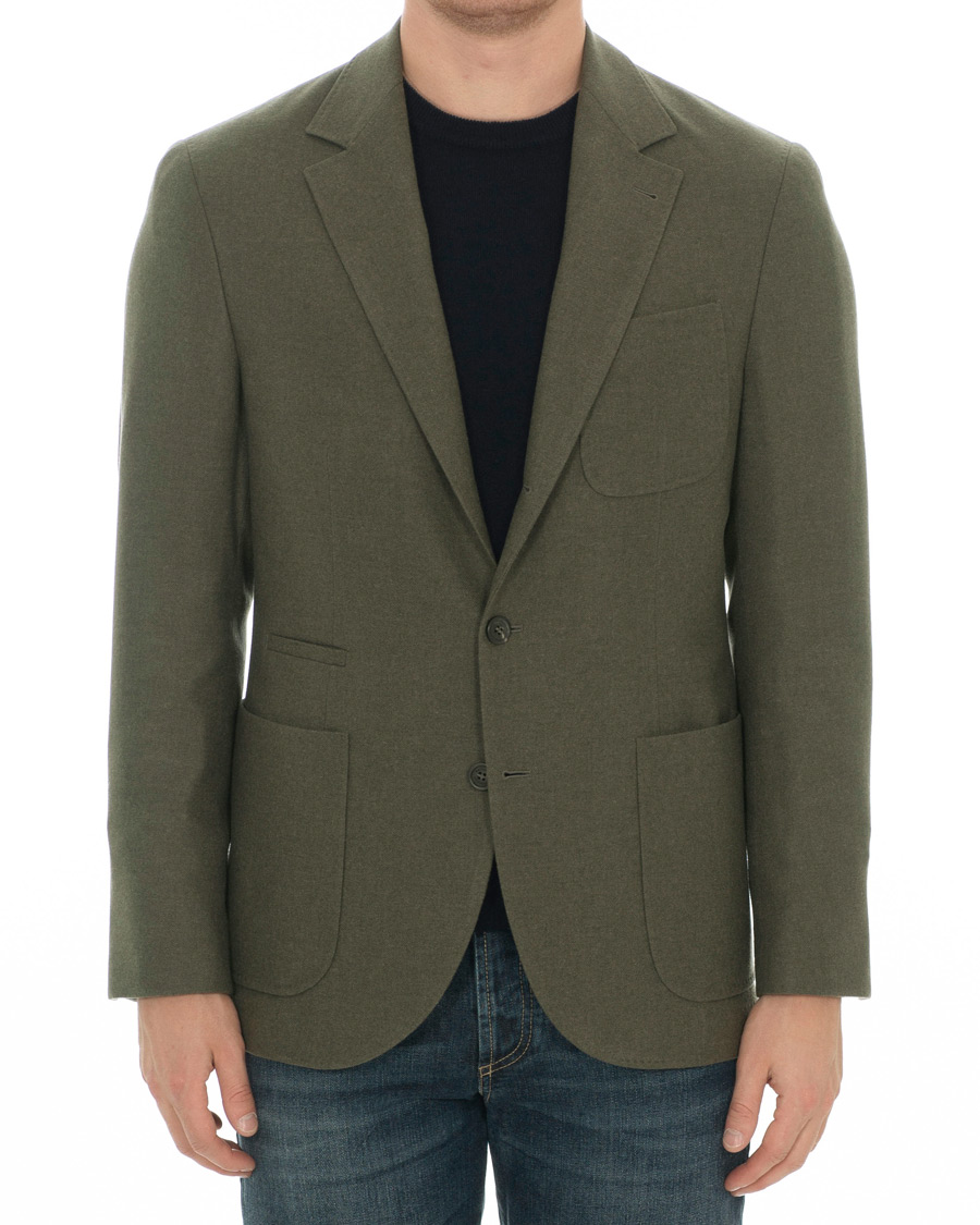 Men | Blazers | Brunello Cucinelli | Cashmere Blend Patch Pocket Blazer Green