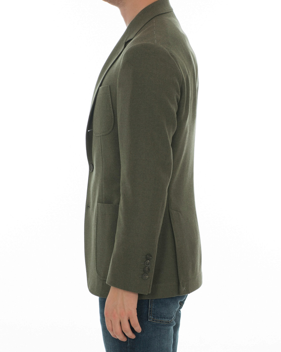 Men | Blazers | Brunello Cucinelli | Cashmere Blend Patch Pocket Blazer Green