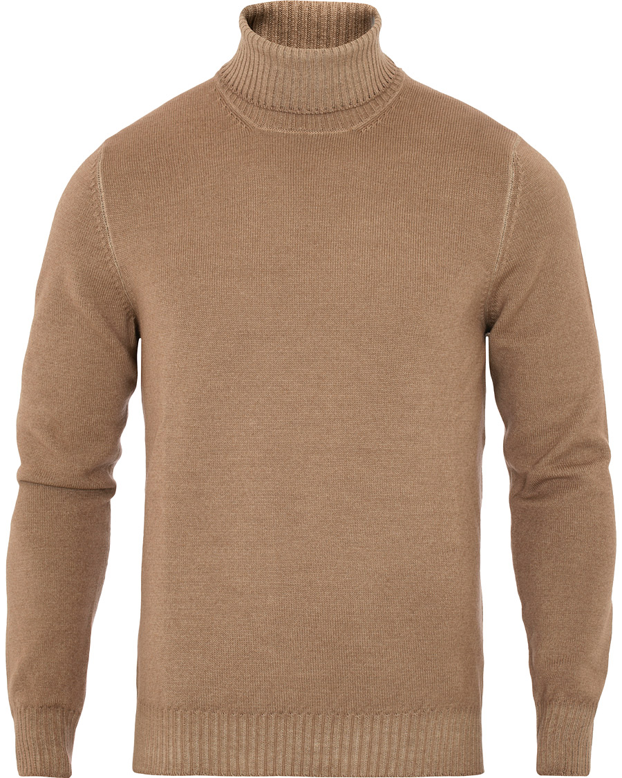 Men | Sweaters & Knitwear | Gran Sasso | Vintage Merino Knitted Rollneck Camel